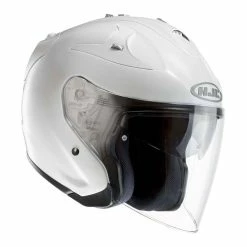 Cheapest 🛒 Fiber Motorcycle Helmet Hjc Fg Jet Metal White 😍