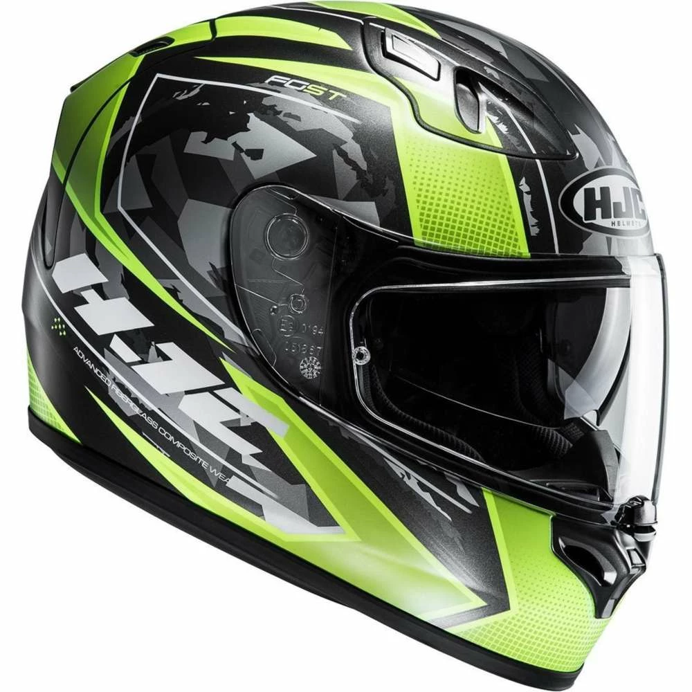 New 🛒 Fiber Hjc Fg St Kume Mc4hsf Green Black White ⭐