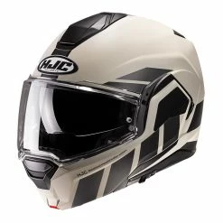 Buy 🔔 Plastic Hjc I100 Beis Modular Helmet Grey Black ⭐