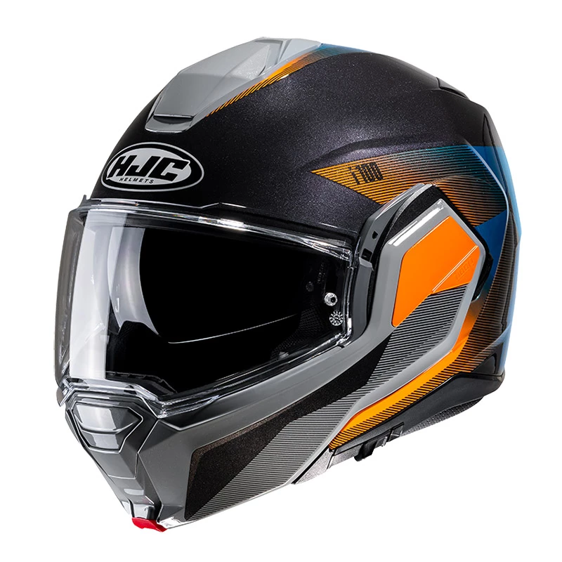Discount ๐ Plastic Hjc I100 Beston Modular Helmet Orange Blue ๐