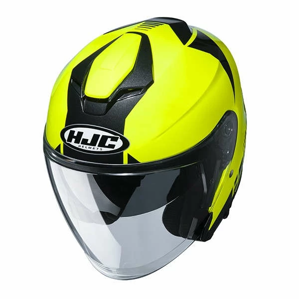 Hot Sale 𧨠Plastic Hjc I30 Baras Open Face Helmets Fluo Yellow π - Image 3