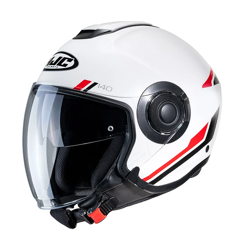 Brand new ✔️ Plastic Hjc I40 Paddy Helmet Black Red ❤️
