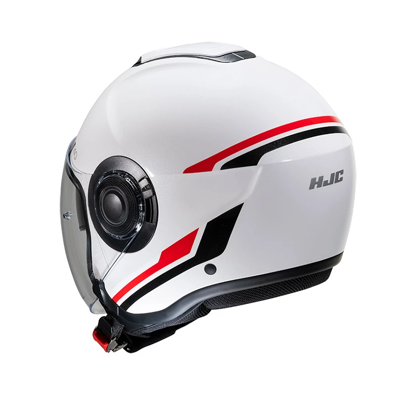 Brand new ✔️ Plastic Hjc I40 Paddy Helmet Black Red ❤️ - Image 2