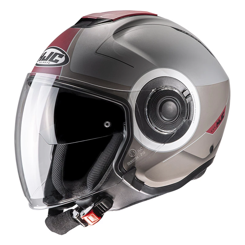 Buy π€© Plastic Hjc I40 Panadi Helmet Grey Bordeaux π―