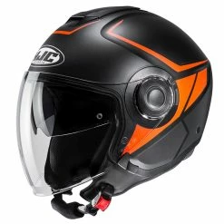 Best Sale 💯 Plastic Hjc I40 Camet Helmet Black Orange 🔔