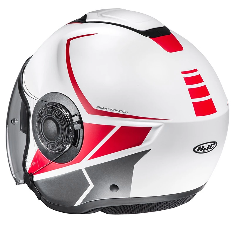 Hot Sale π Plastic Hjc I40 Camet Helmet White Red Grey π - Image 3