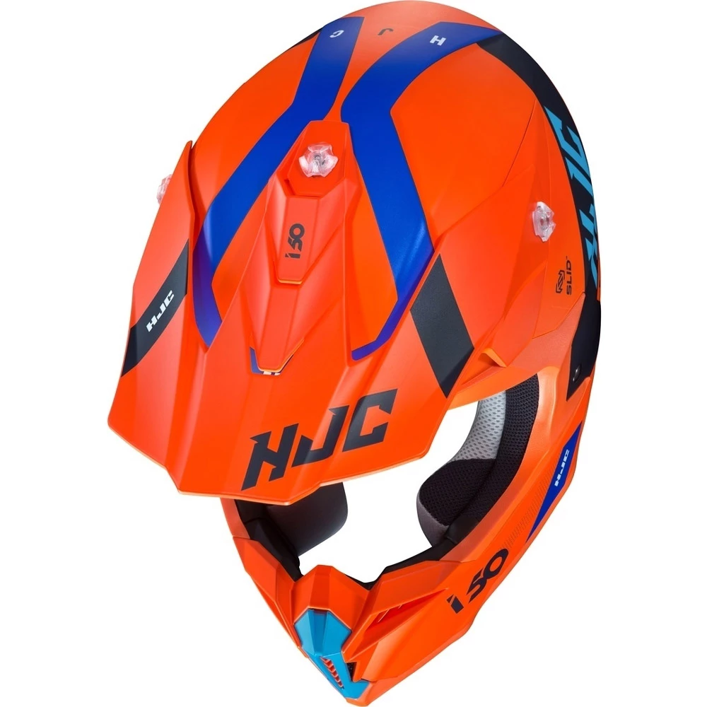 Hot Sale ๐ Plastic Hjc I50 Erased Helmet Orange Blue โ๏ธ - Image 3