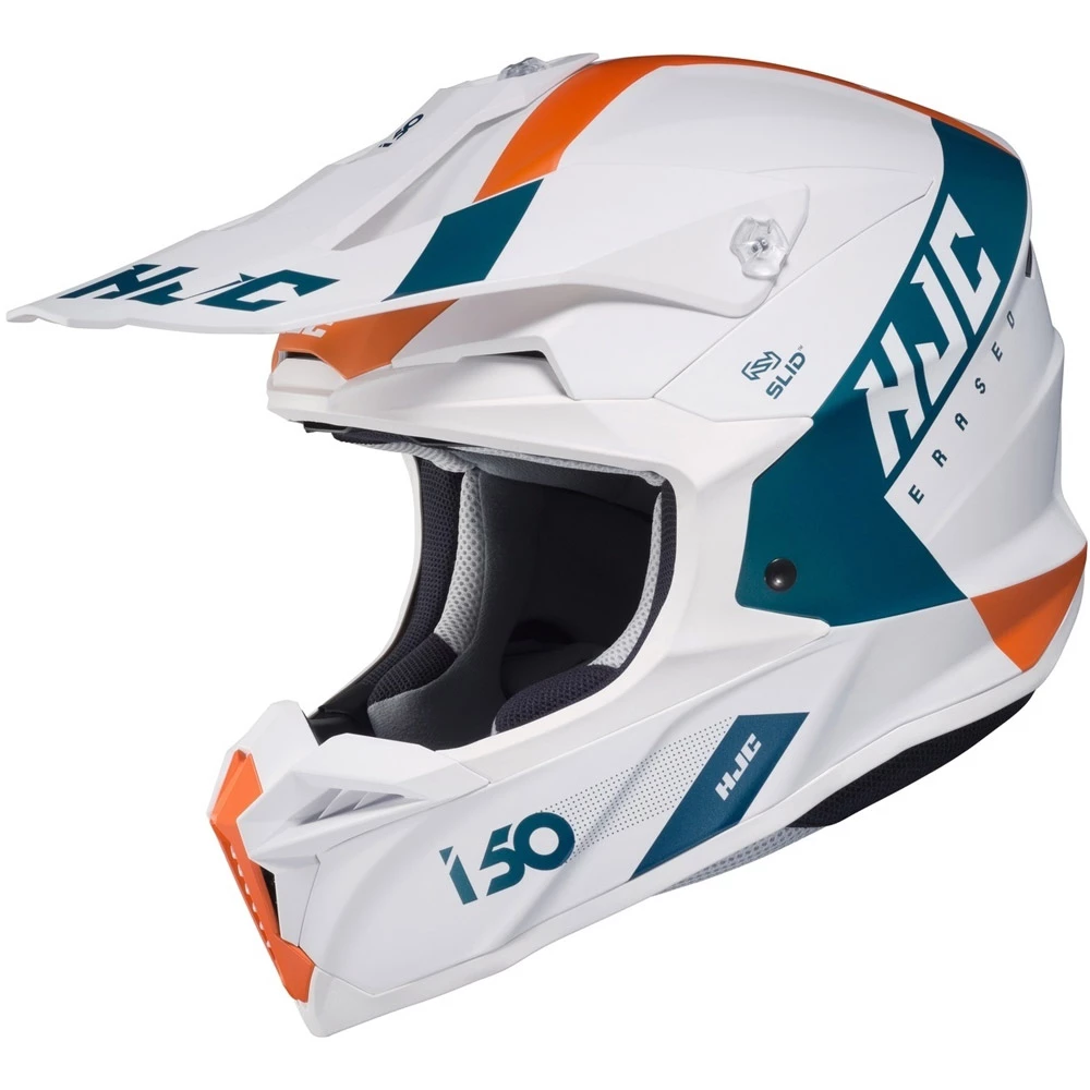 Wholesale ๐ Plastic Hjc I50 Erased Helmet White Blue Orange โจ