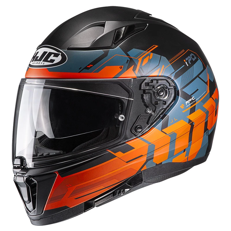 Hot Sale â€ïž Plastic Hjc I70 Alligon Helmet Orange Blue ð