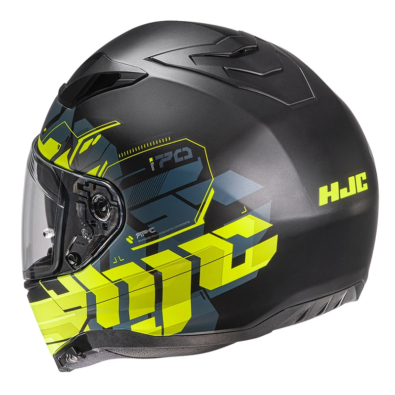 Cheapest ✔️ Plastic Hjc I70 Alligon Helmet Yellow Blue ⌛ - Image 3