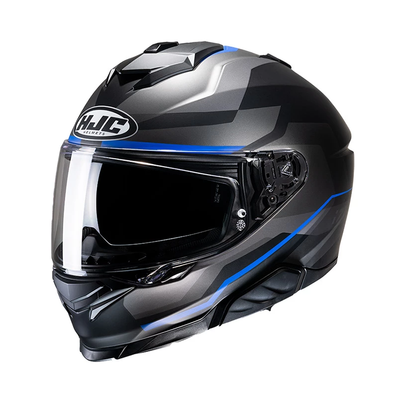 Cheap ๐ Plastic Hjc I71 Nior Helmet Blue Grey ๐งจ