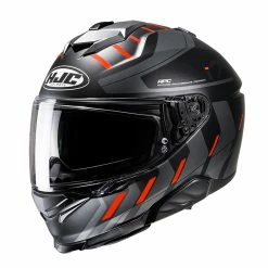 Best Pirce ⌛ Plastic Hjc I71 Simo Helmet Orange Black 🤩
