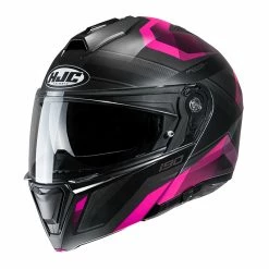 Discount 🔔 Plastic Hjc I90 Lark Modular Helmet Pink Black ✔️
