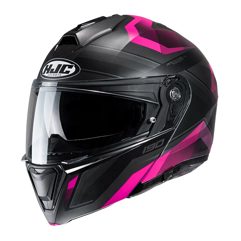 Discount ๐ Plastic Hjc I90 Lark Modular Helmet Pink Black โ๏ธ