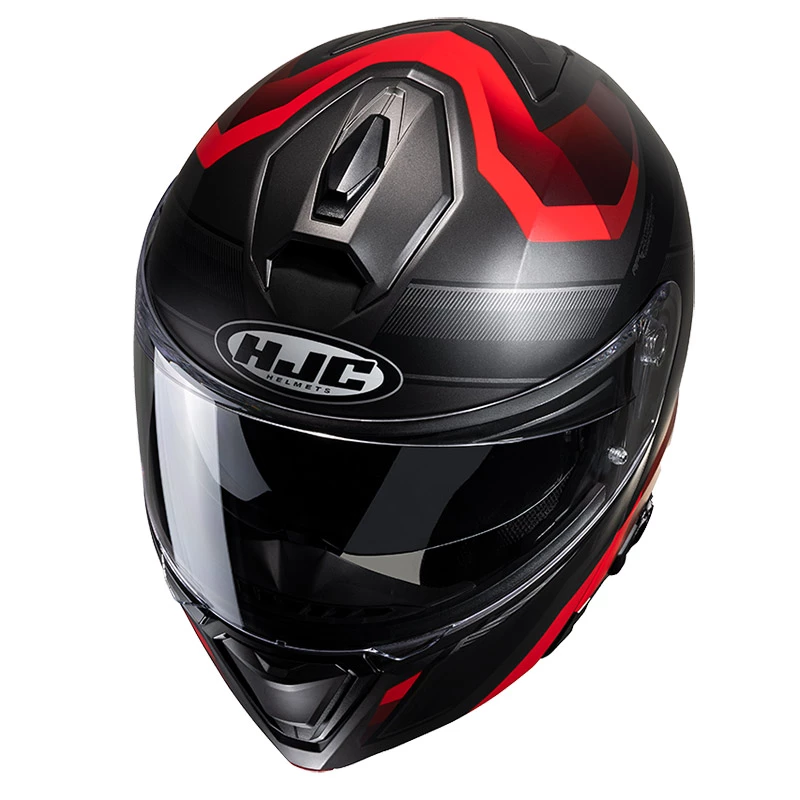 Brand new ๐ Plastic Hjc I90 Lark Modular Helmet Red Black โ - Image 3