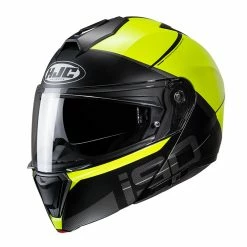 Best Sale 🧨 Plastic Hjc I90 May Modular Helmet Yellow Black 🔥
