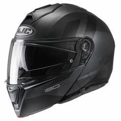 Budget 🔥 Plastic Hjc I90 Syrex Modular Helmet Grey Black 🥰