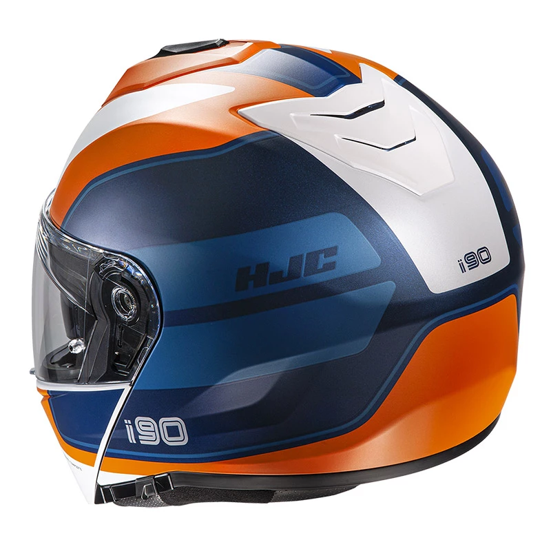 Best reviews of ๐ Plastic Hjc I90 Wasco Modular Helmet Black Orange ๐ - Image 2