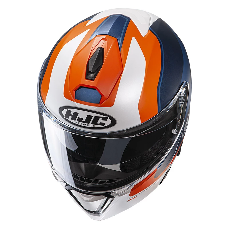 Best reviews of ๐ Plastic Hjc I90 Wasco Modular Helmet Black Orange ๐ - Image 3