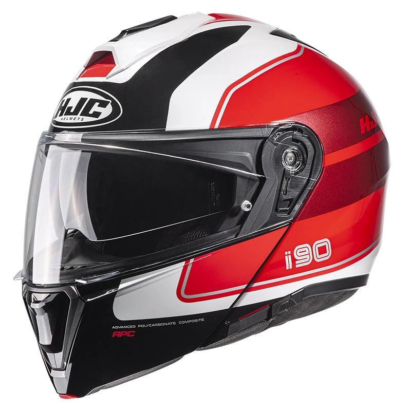 Flash Sale ๐ Plastic Hjc I90 Wasco Modular Helmet Black Red ๐