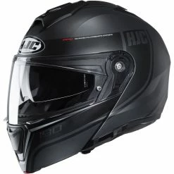 Hot Sale 🛒 Plastic Hjc I90 Davan Modular Helmet Black ❤️