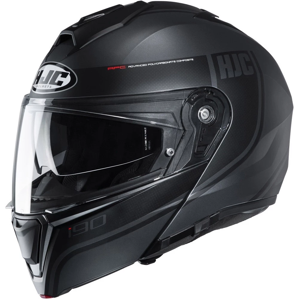Hot Sale ๐ Plastic Hjc I90 Davan Modular Helmet Black โค๏ธ