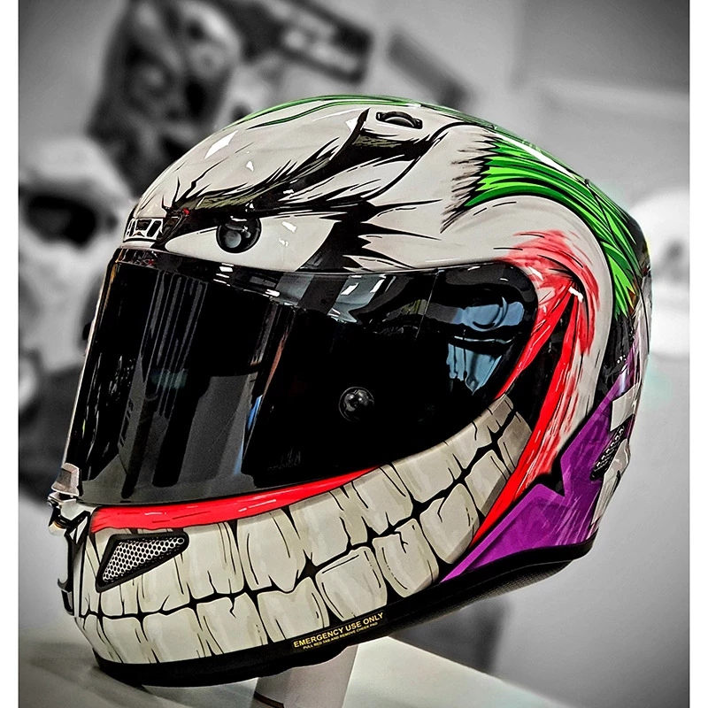 Cheapest ð Fiber Hjc Rpha 11 Joker Dc Comics Helmet â - Image 5