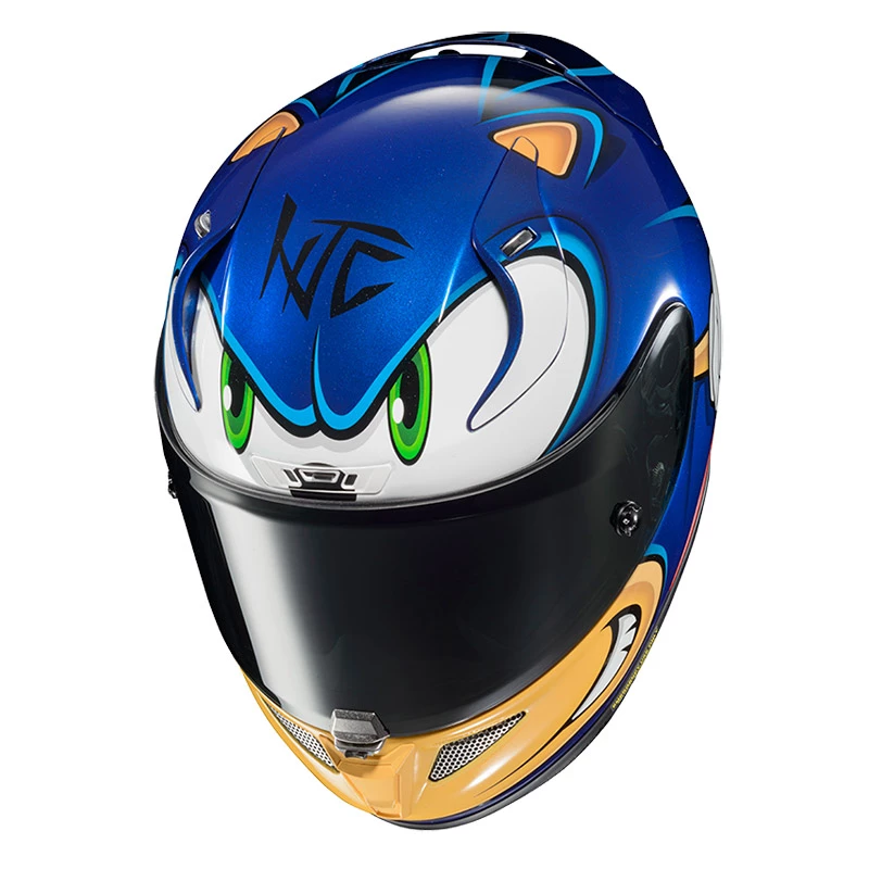 Wholesale ð Fiber Hjc Rpha 11 Sonic Sega Helmet Blue ð - Image 2