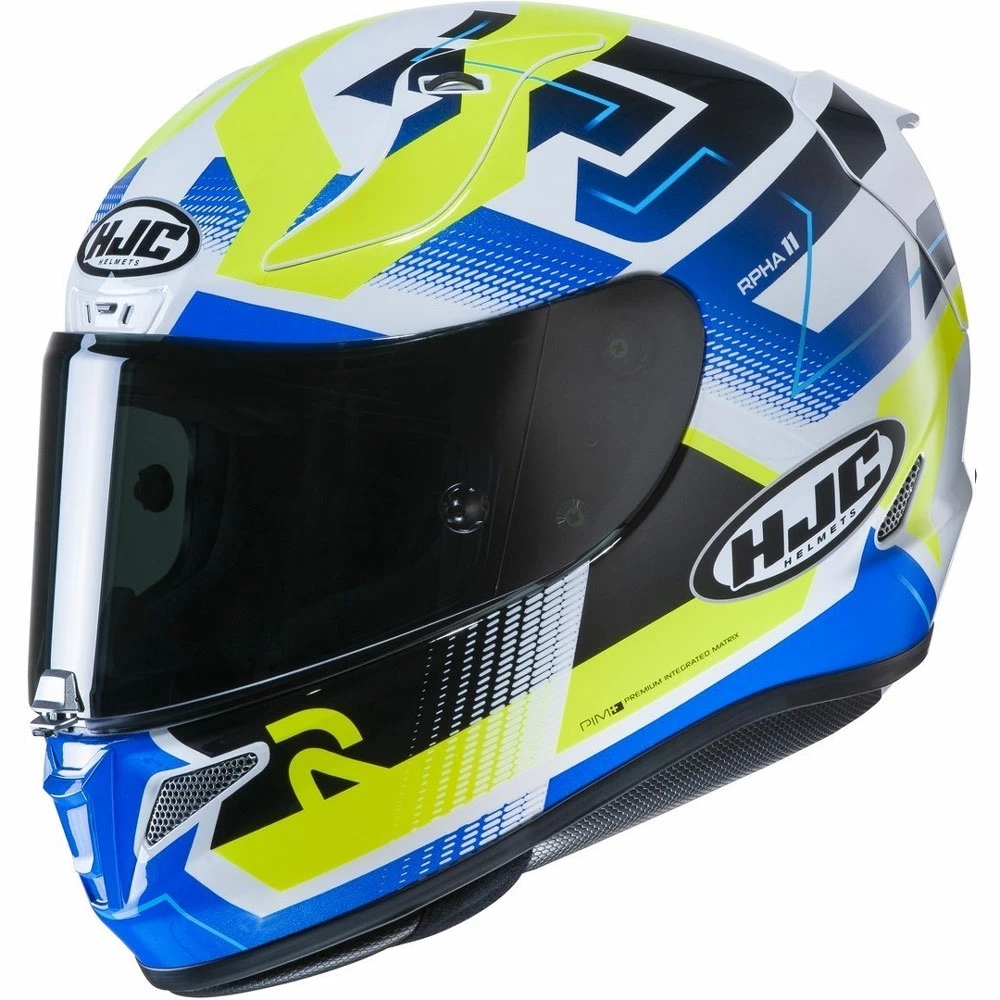 Flash Sale ๐ Fiber Hjc Rpha 11 Nectus Helmet White Yellow Blue ๐งจ