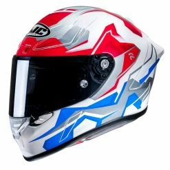 Best deal 😀 Fiber Hjc Rpha 1 Nomaro Helmet Blue Red White 🎉
