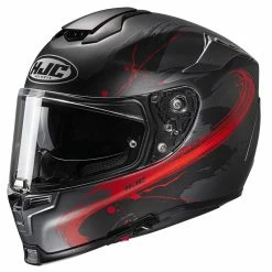 Best Pirce ⭐ Fiber Hjc Rpha 70 Erin Helmet Black Red 🛒
