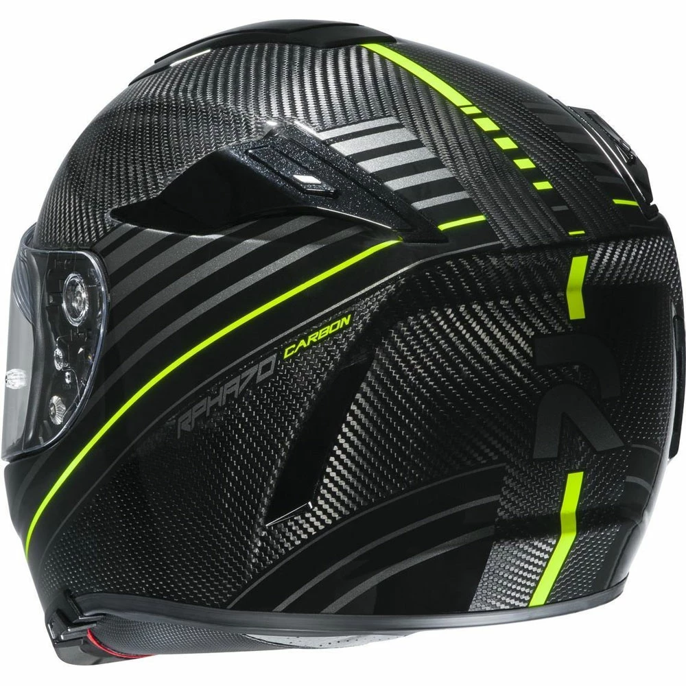 Buy 𧨠Fiber Hjc Rpha 70 Carbon Artan Helmet Yellow Black 𧨠- Image 3