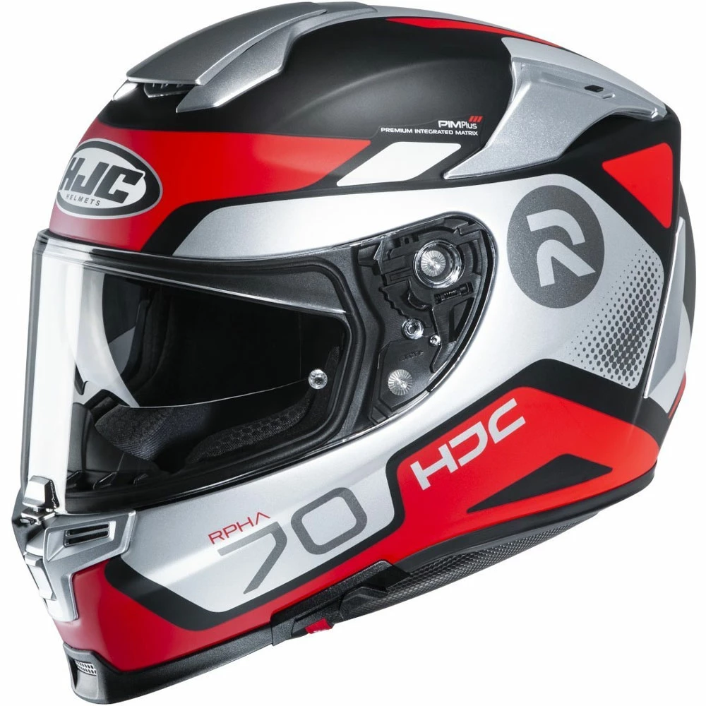 Cheapest π― Fiber Hjc Rpha 70 Shuky Helmet Grey Red π
