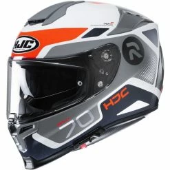 Promo 🎉 Fiber Hjc Rpha 70 Shuky Helmet Grey Blue Red 🎁