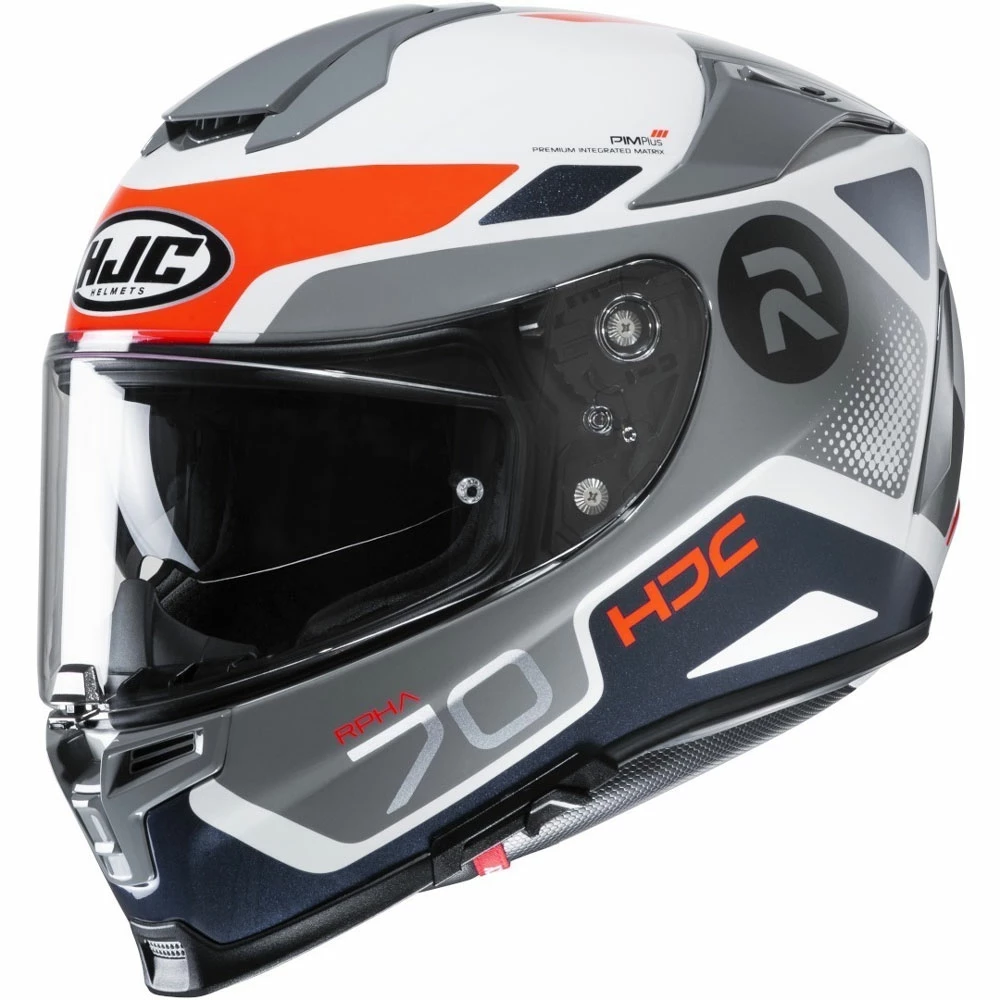 Promo π Fiber Hjc Rpha 70 Shuky Helmet Grey Blue Red π