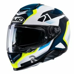 Wholesale 🔔 Fiber Hjc Rpha 71 Hapel Helmet Blue Yellow 🤩