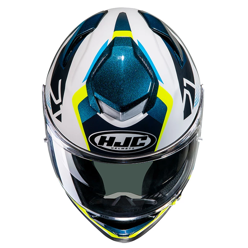 Wholesale π Fiber Hjc Rpha 71 Hapel Helmet Blue Yellow π€© - Image 3