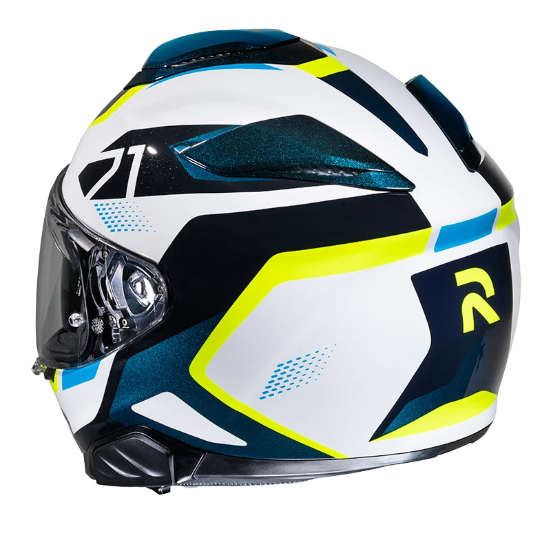 Wholesale π Fiber Hjc Rpha 71 Hapel Helmet Blue Yellow π€© - Image 4