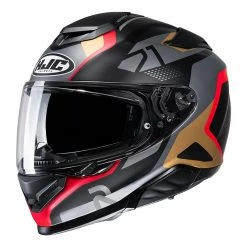 Cheap ⌛ Fiber Hjc Rpha 71 Hapel Helmet Red Gold 😍