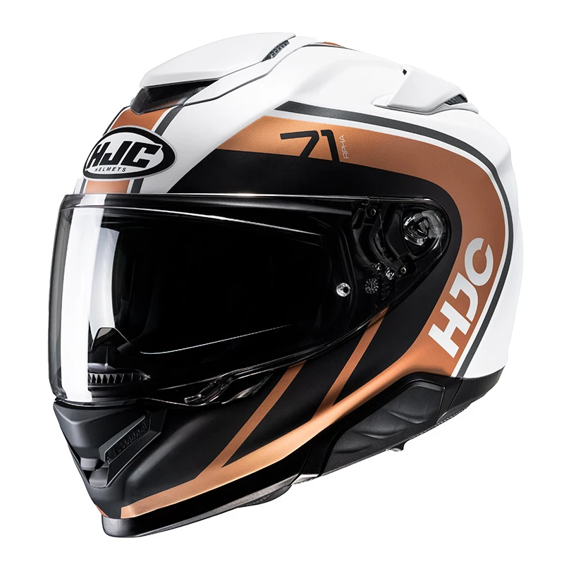 Best Sale π₯° Fiber Hjc Rpha 71 Mapos Helmet Gold White π
