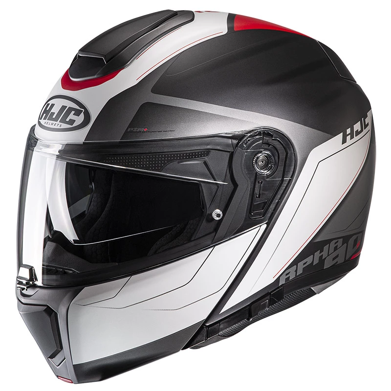 Cheap β¨ Fiber Hjc Rpha 90s Cadan Modular Helmet Red Black π