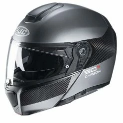 Budget 🔔 Fiber Hjc Rpha 90s Carbon Luve Modular Helmet Grey 🥰