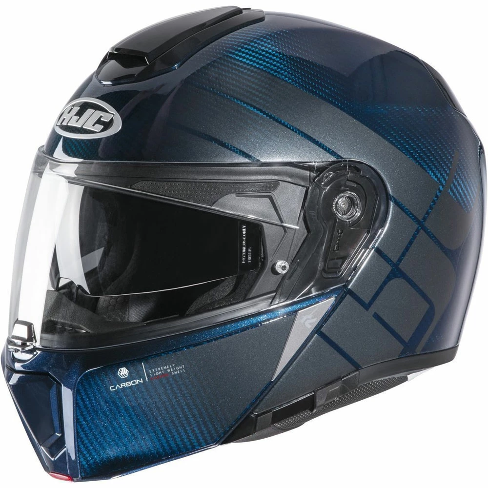 Hot Sale π Fiber Hjc Rpha 90s Carbon Balian Modular Helmet Blue π₯°