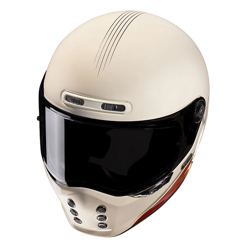 New ๐ Fiber Hjc V10 Tami Helmet Grey Beige ๐ฏ - Image 2