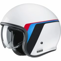 Budget 💯 Custom Hjc V30 Osor Helmet White Blue Red 🧨
