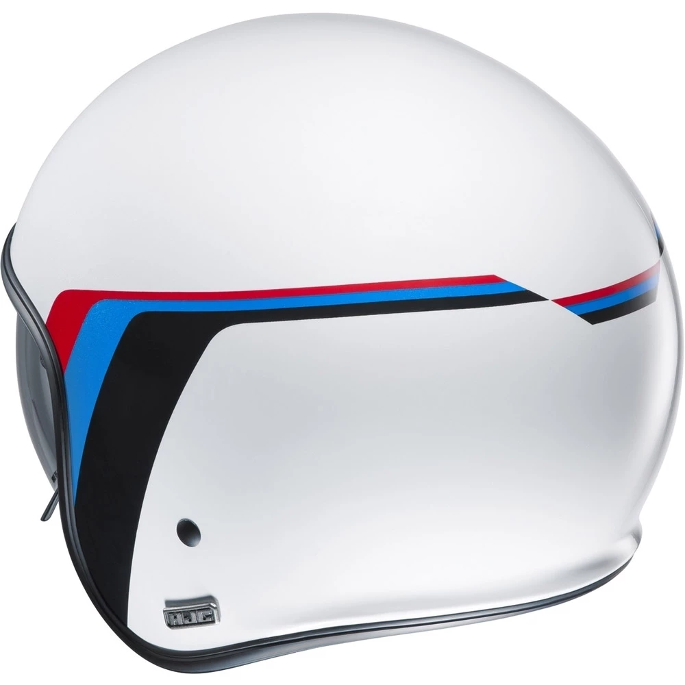 Budget π― Custom Hjc V30 Osor Helmet White Blue Red 𧨠- Image 2
