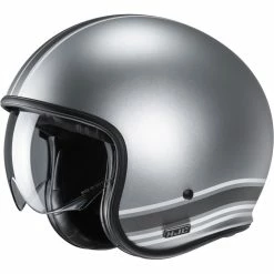 Deals 🎁 Custom Hjc V30 Senti Helmet Silver 😍