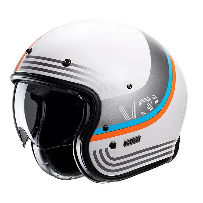 Discount ð€© Custom Hjc V31 Byron Helmet Blue Orange ð