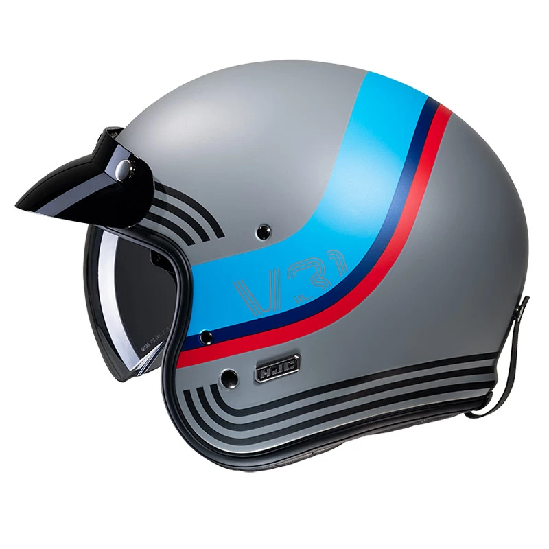 Best reviews of โ๏ธ Custom Hjc V31 Byron Helmet Grey Blue ๐ฏ - Image 2