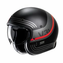 Best Pirce ⌛ Custom Hjc V31 Byron Helmet Red Black 🔥